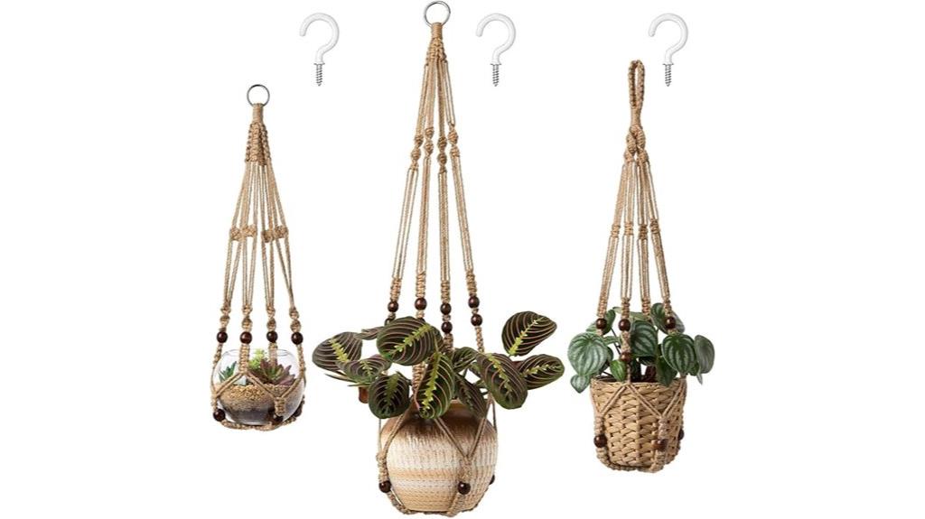 indoor macrame plant hangers