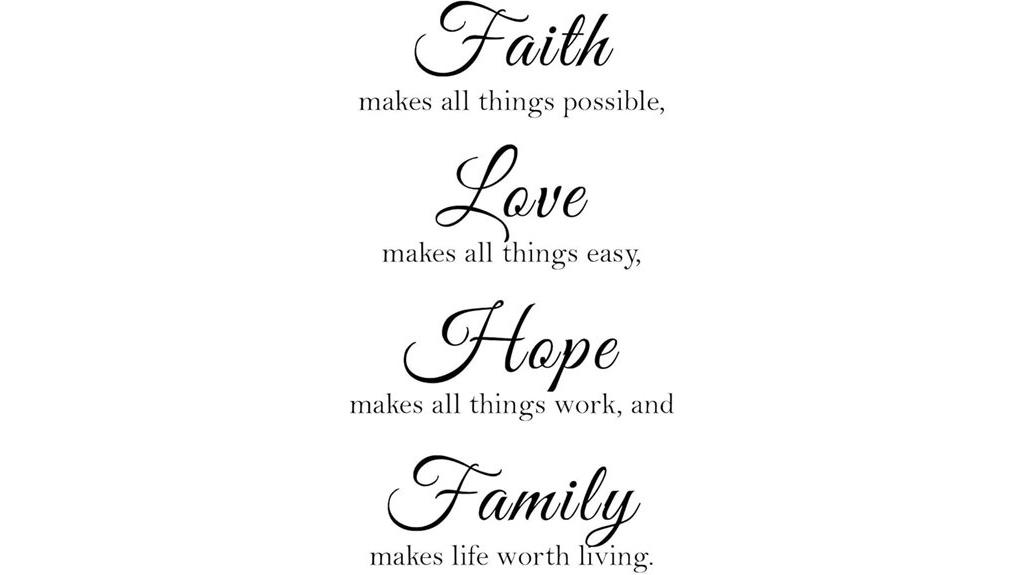 inspirational wall art decor
