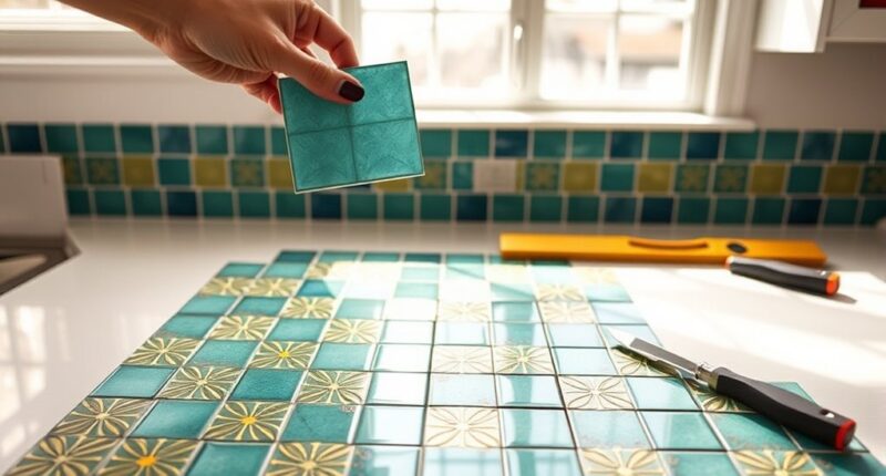 install peel and stick tiles