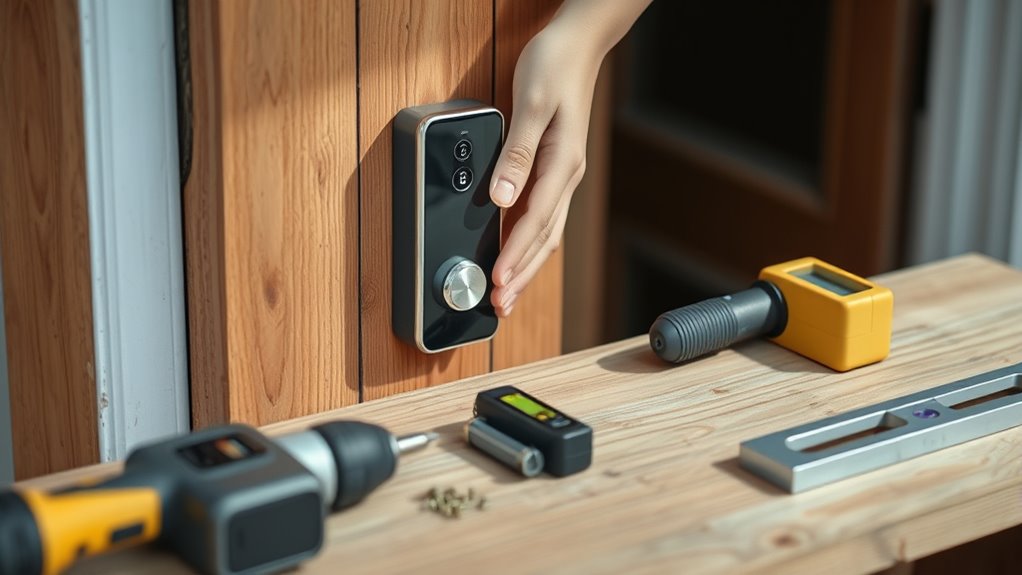 install the doorbell device