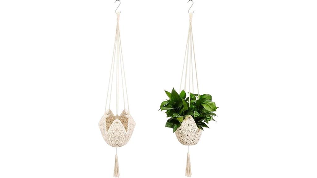jute crochet plant hanger