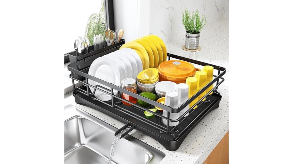 kitchen counter dish rack