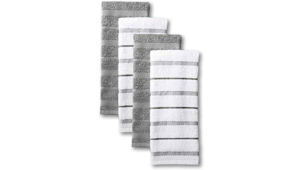 kitchen towel set grey