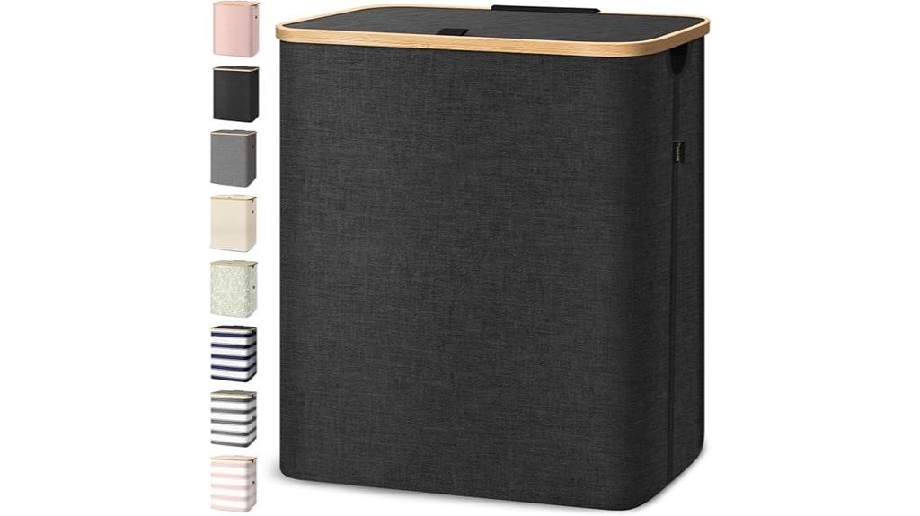 large black laundry hamper