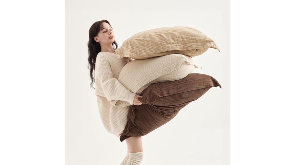 large corduroy pillow covers