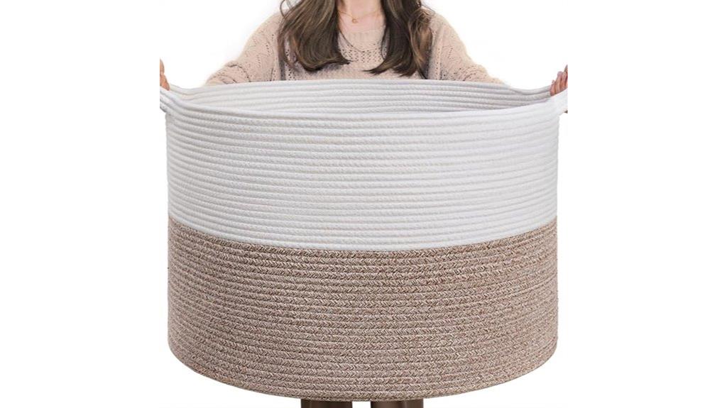 large cotton rope basket