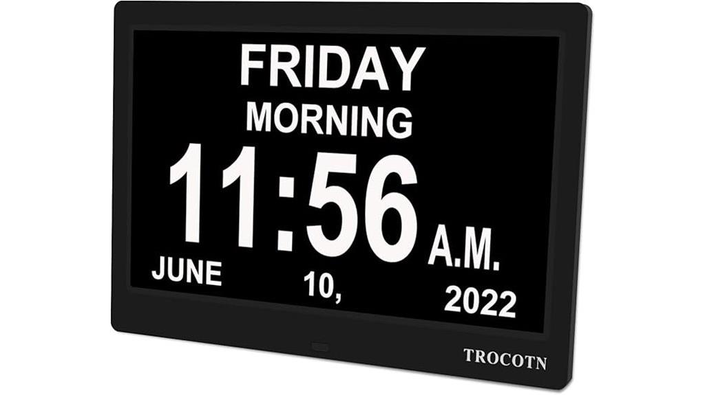 large display calendar clock