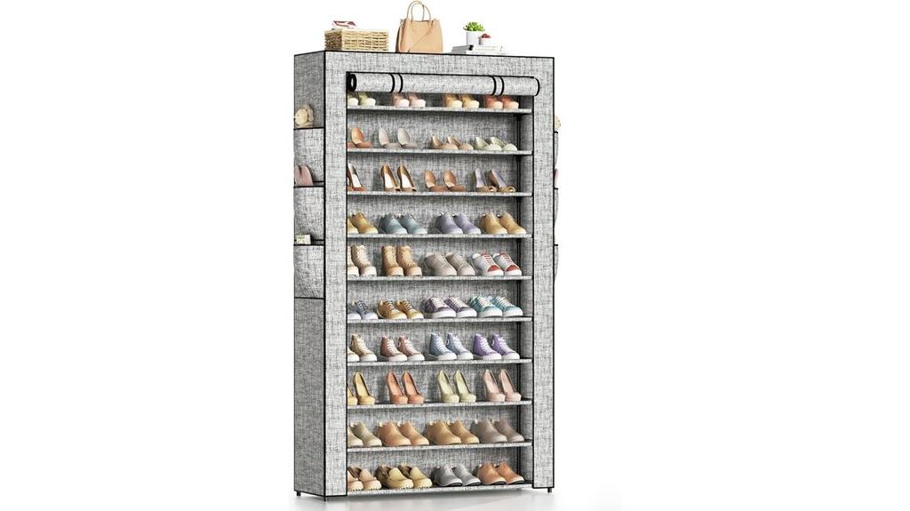 large multi tier shoe organizer