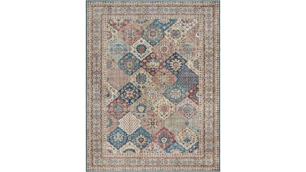 large non slip boho rug