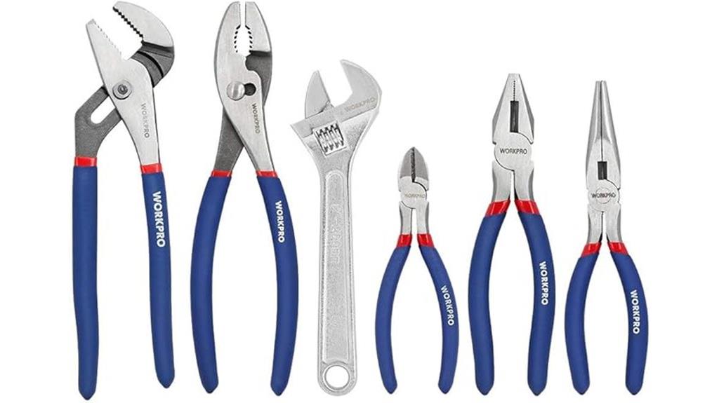 large pliers and wrench set