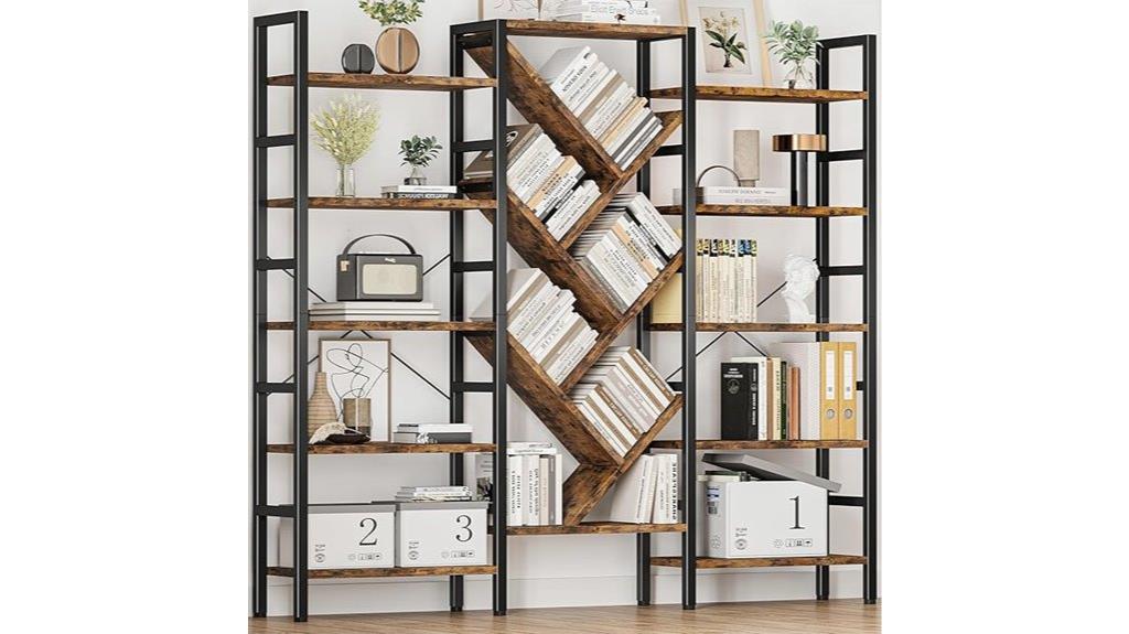 large wooden book shelf