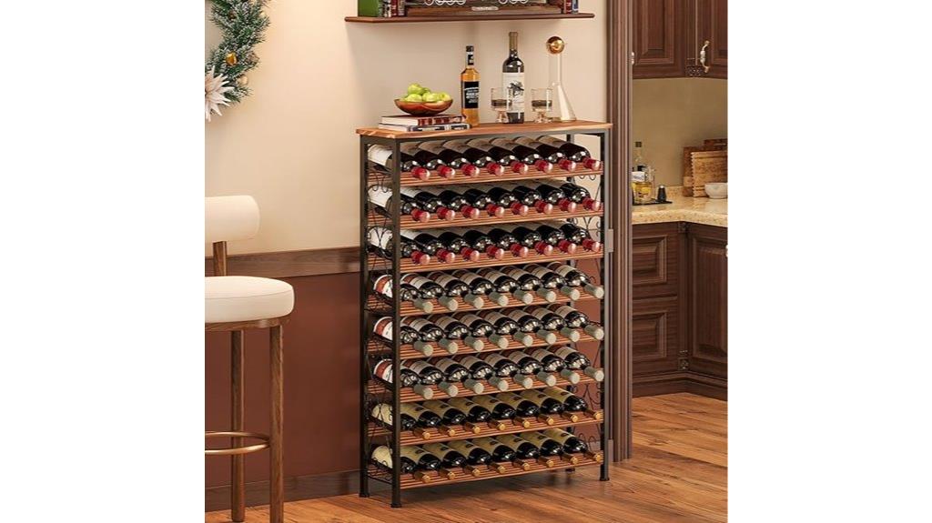 large wooden wine storage
