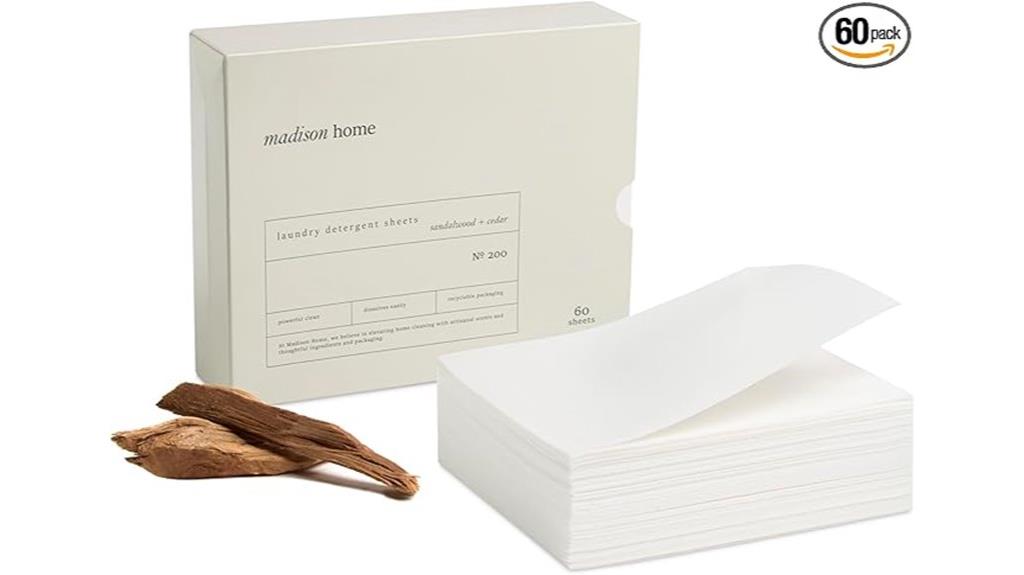 laundry detergent sheet pack