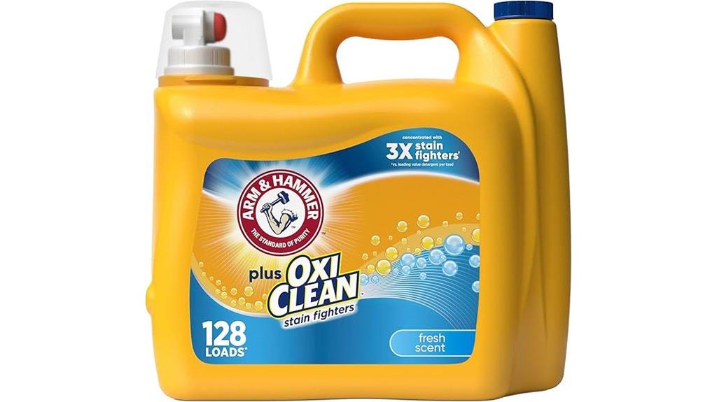 laundry detergent with oxiclean