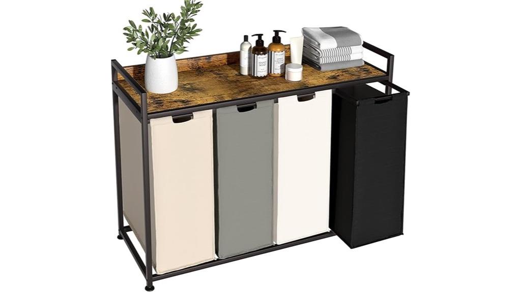 laundry sorter with shelf