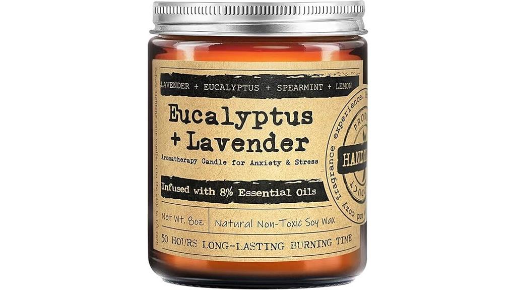 lavender eucalyptus scented candles
