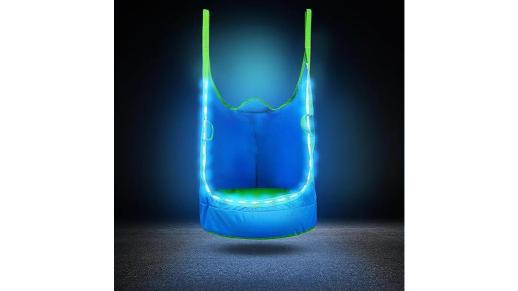 led kids pod swing