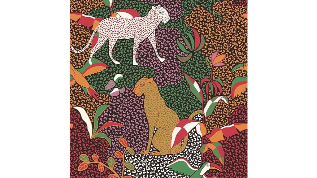 leopard print adhesive wallpaper