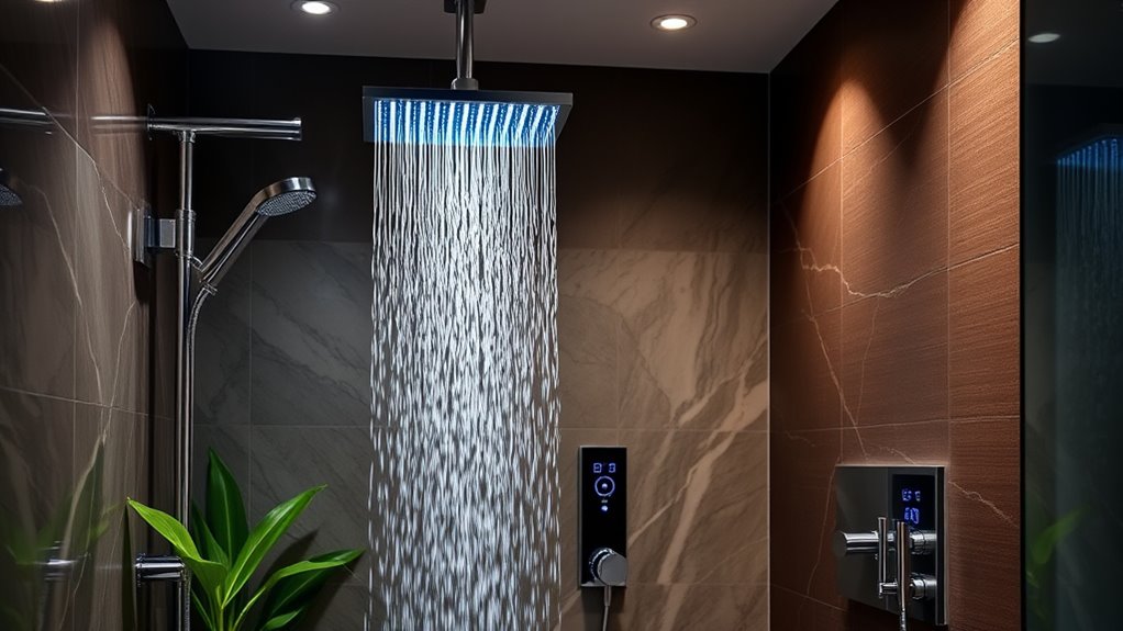 luxurious high tech shower experience