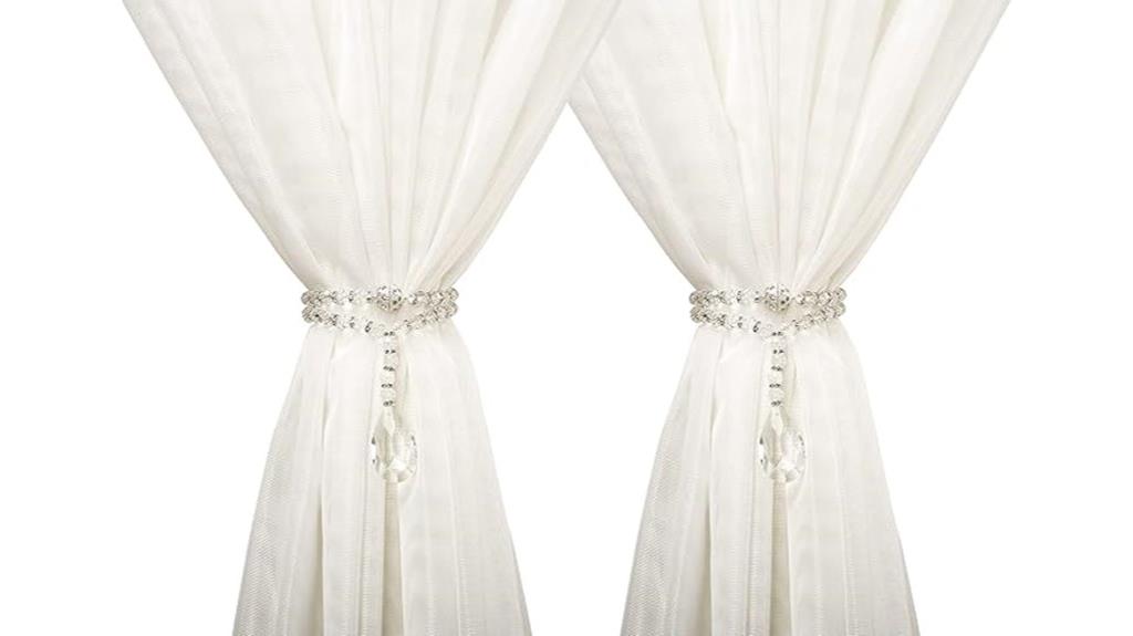 luxury crystal curtain tiebacks