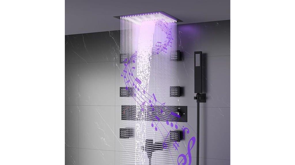 luxury shower experience system