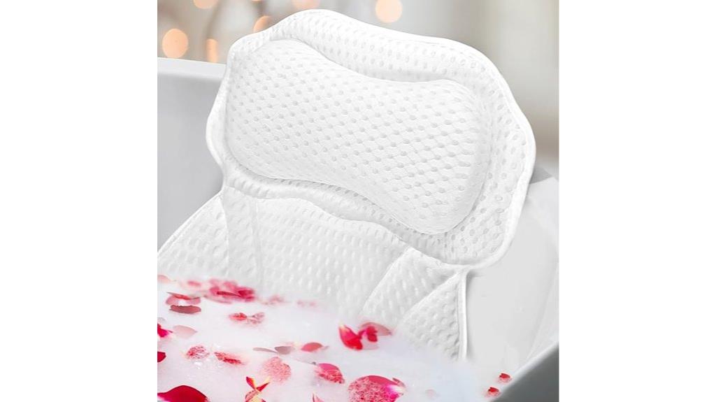 luxury tub head support
