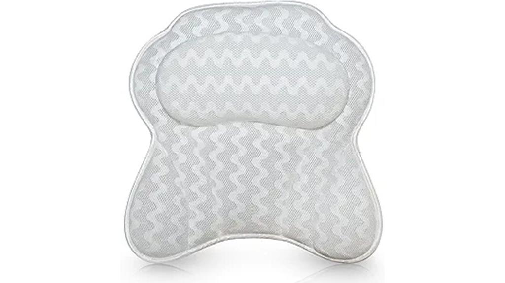 luxury tub head support