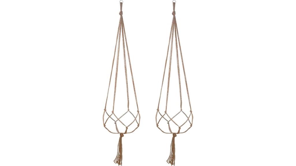 macrame plant hanger set