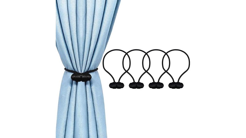 magnetic curtain tiebacks set