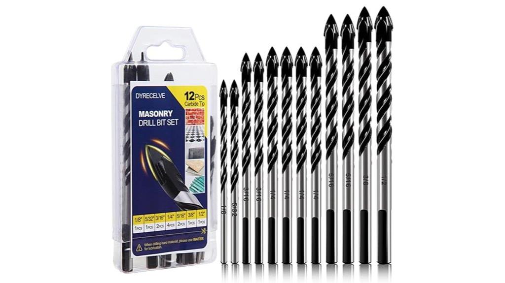 masonry drill bit set