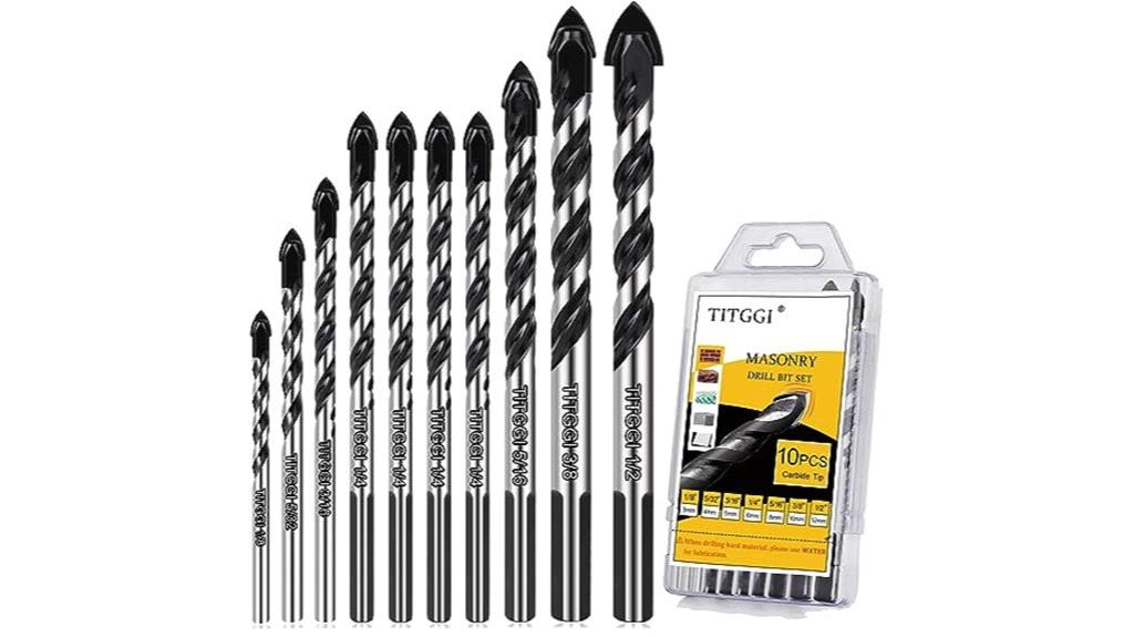 masonry drill bit set