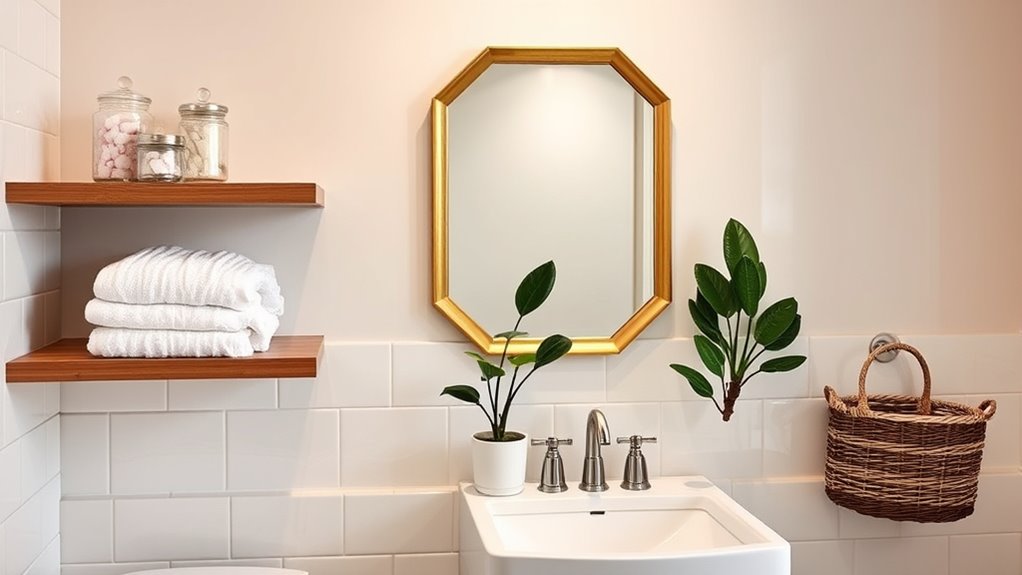 maximize bathroom storage options