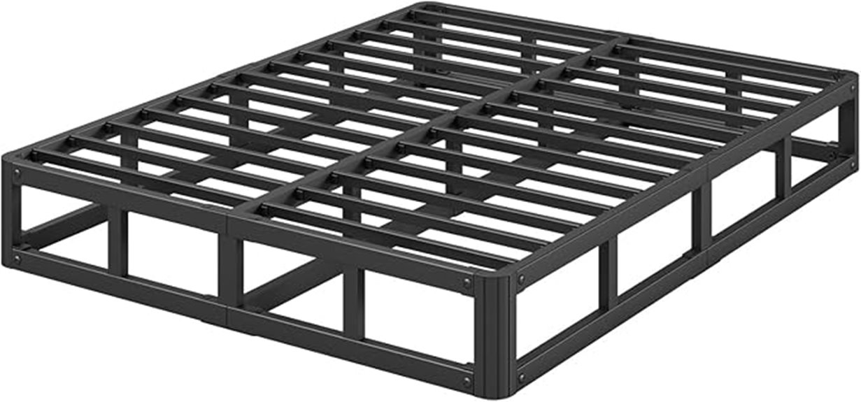metal bed frame 7 inches