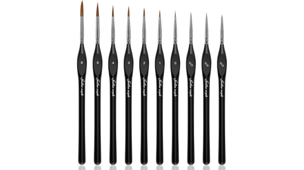 miniature paint brush set