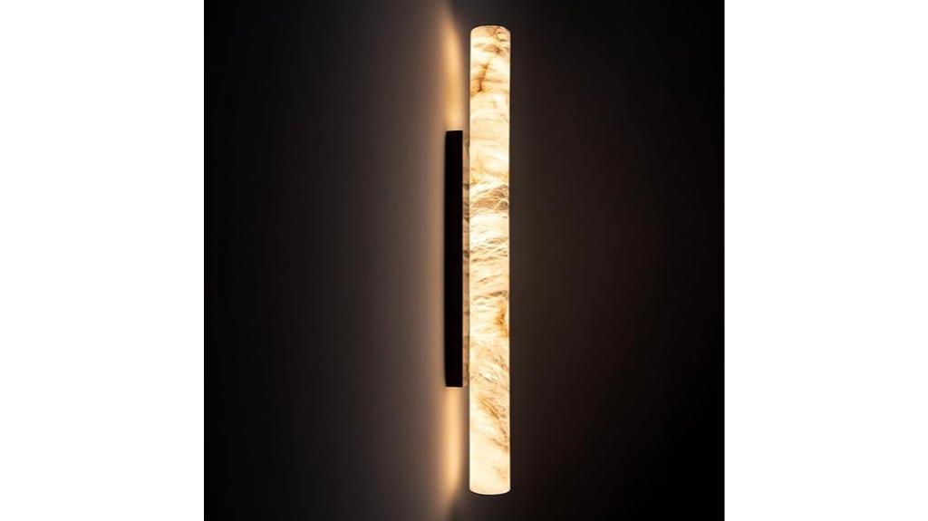 modern alabaster wall sconces