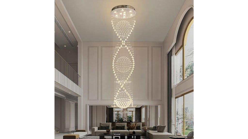 modern crystal ceiling light