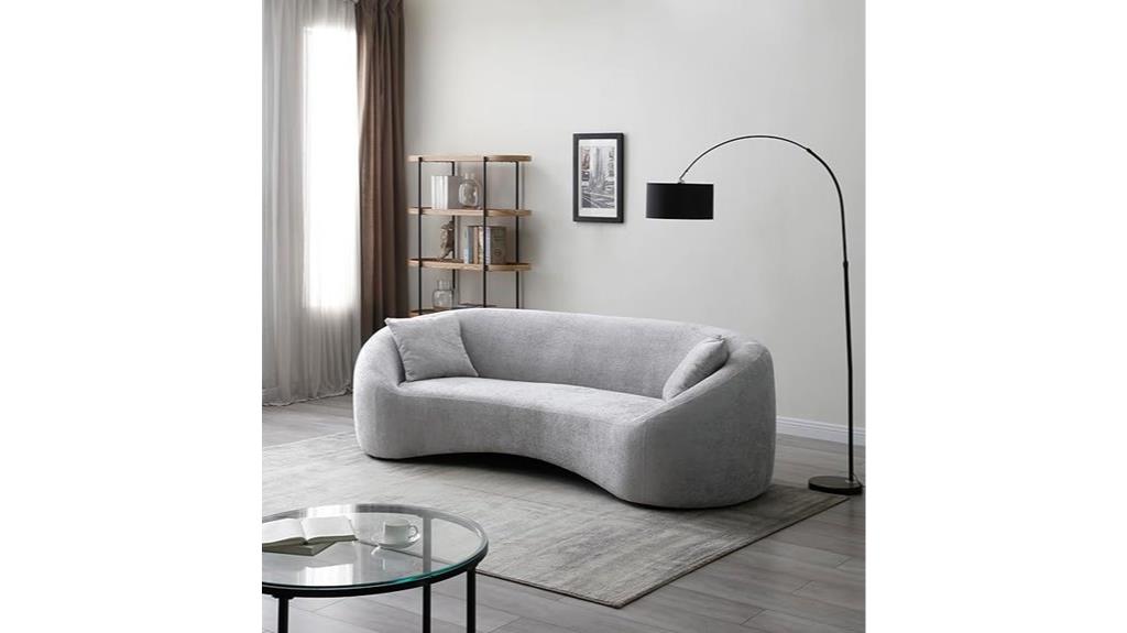 modern curved sofa design