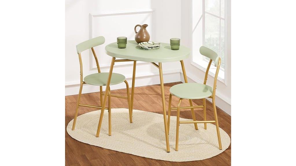 modern oval dining set