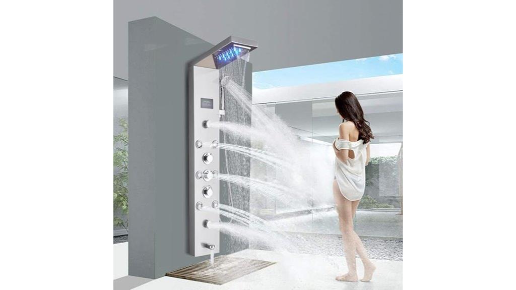 modern shower panel system