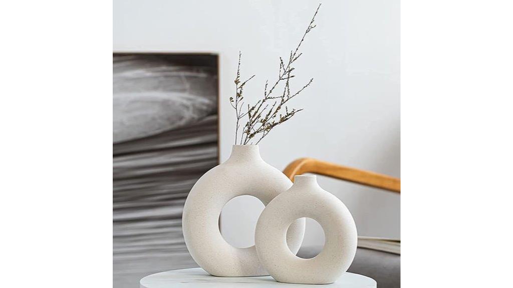 modern white ceramic vases