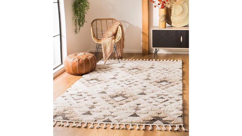 moroccan tassel shag rug