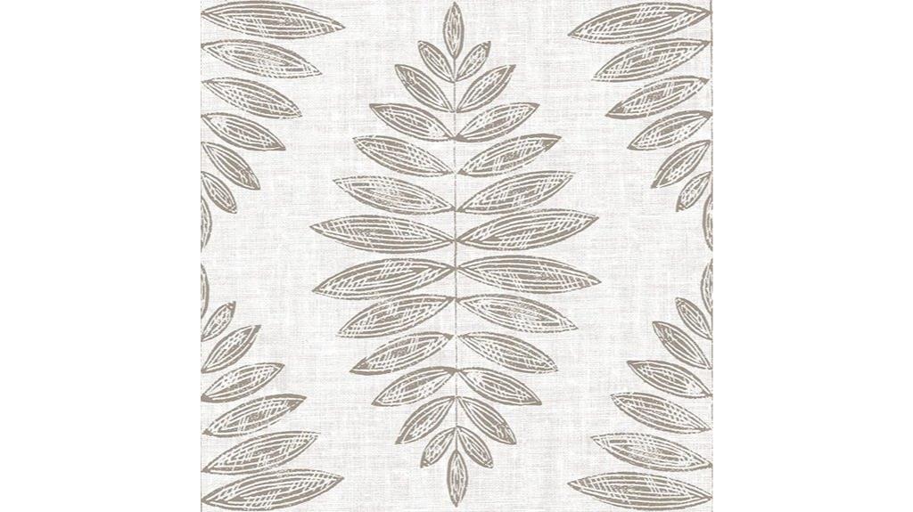 neutral foliage floor tiles