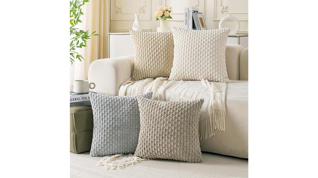 neutral throw pillow covers