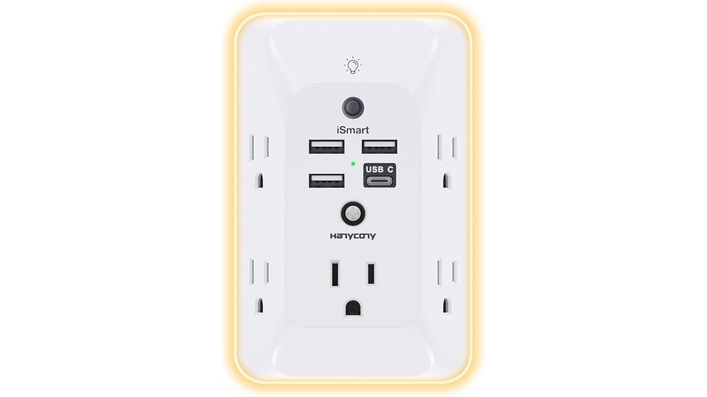 night light usb outlet extender