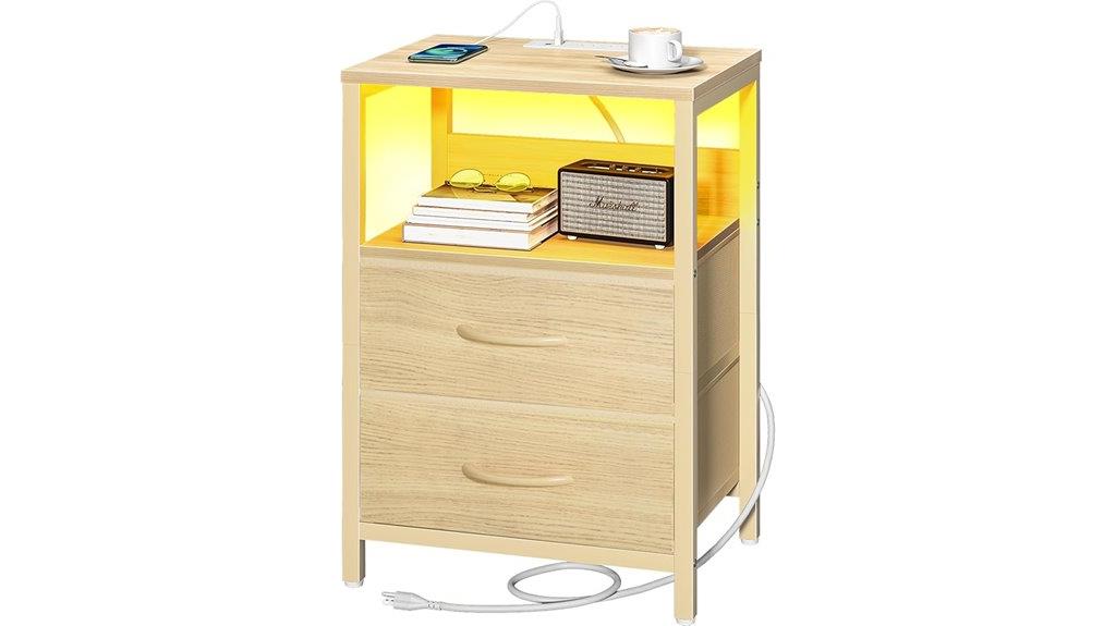 nightstand with usb ports