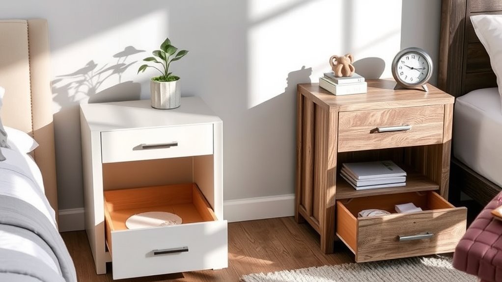nightstands for bedroom storage