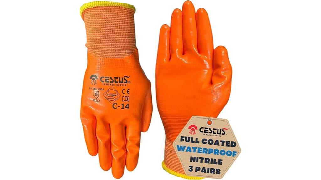 nitrile coated work gloves