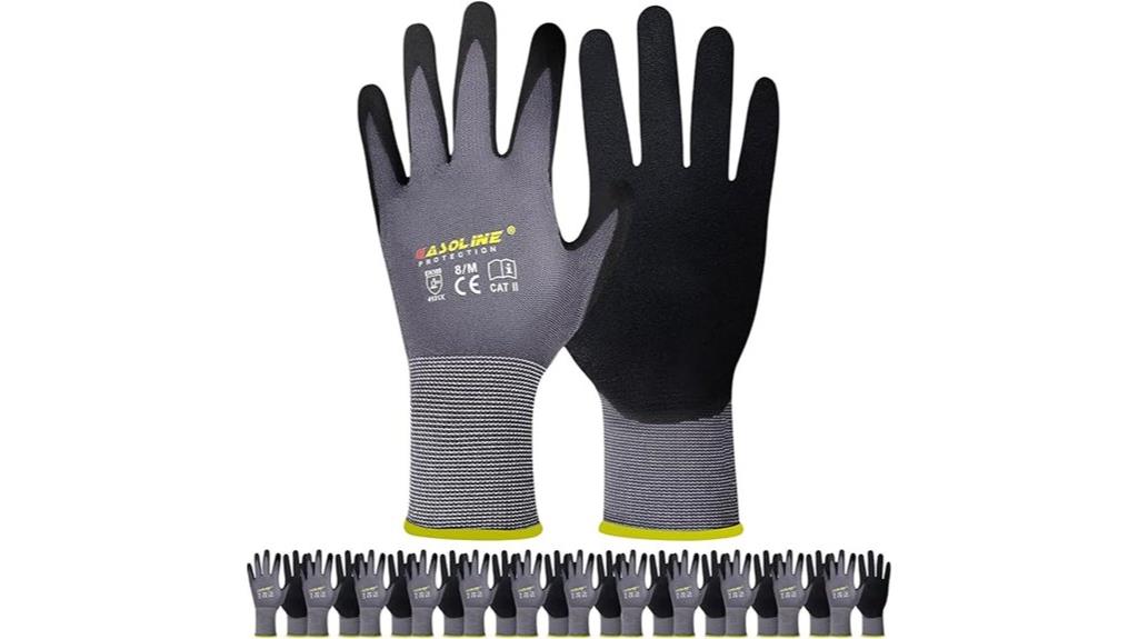 nitrile coated work gloves