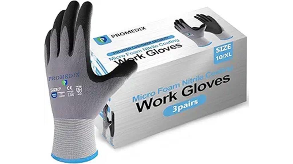 nitrile coated work gloves