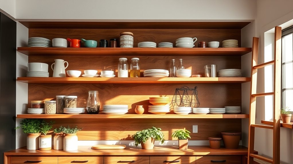 open shelving kitchen advantages